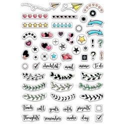 Stemple zestaw 10x15cm, BuJo Planner