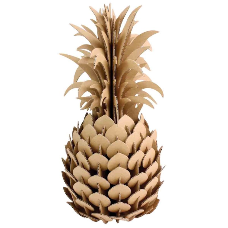 Puzzle 3d z tektury - Ananas 14x28 cm