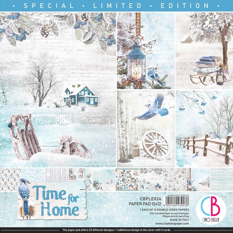Ciao Bella zestaw paierów Time for Home 12 kartek