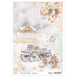 Papier ryżowy Piuma, rozm. A4, Winter Mood