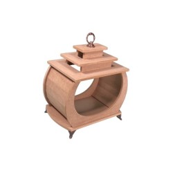 Lampion z mdfu rozm. 18x27x32 cm, ML06
