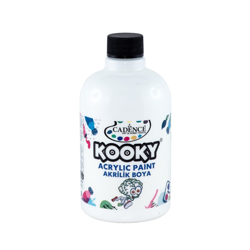 Farba akrylowa Kooky, biała 500ml