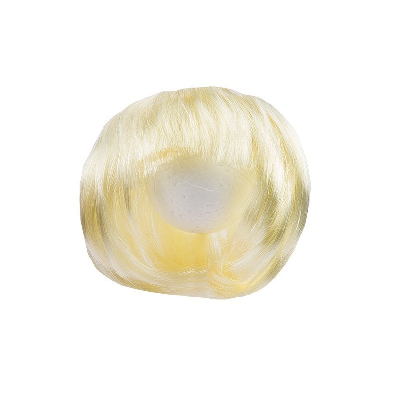 Włosy do lalek, aniołków, blond Ø4-6cm