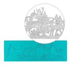 Foremka silikonowa Zima nr 55, rozm. 30x10x02,cm