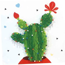 string art kaktus,