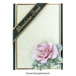 Folder do wytłaczania, Listkowe ornamenty, rozm. 15cm x 10cm