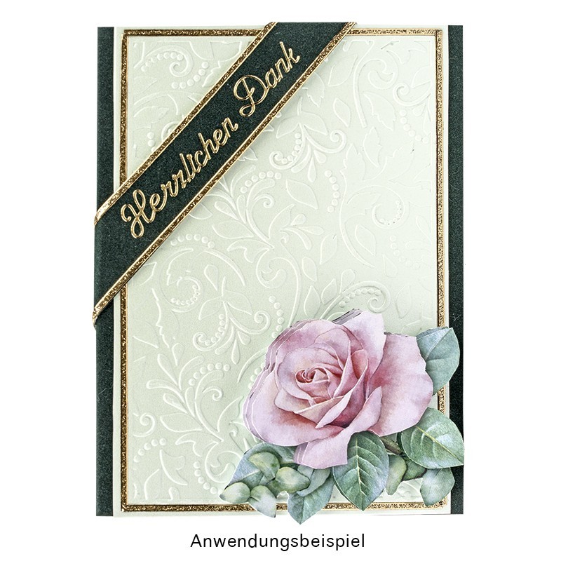 Folder do wytłaczania, Listkowe ornamenty, rozm. 15cm x 10cm