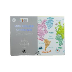 string art, mapa
