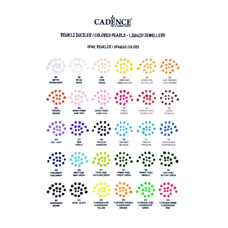Cadence Perełki w sztyfcie 25ml - biały