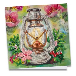 Diamond painting, kartka Latarnia nr 2, rozm. 16x16 cm z narzędziami