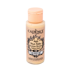Farba matowa do tkanin Cadence 59 ml, różany beż