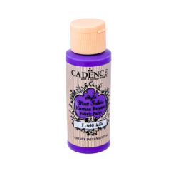 Farba matowa do tkanin Cadence 59 ml, purpura