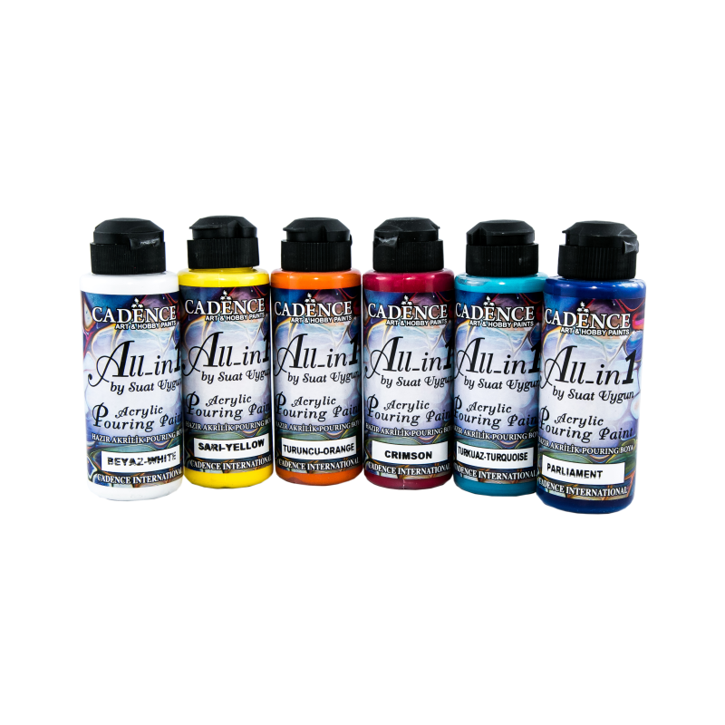 Farby do wylewania, Pouring all in one, 6szt x 120ml