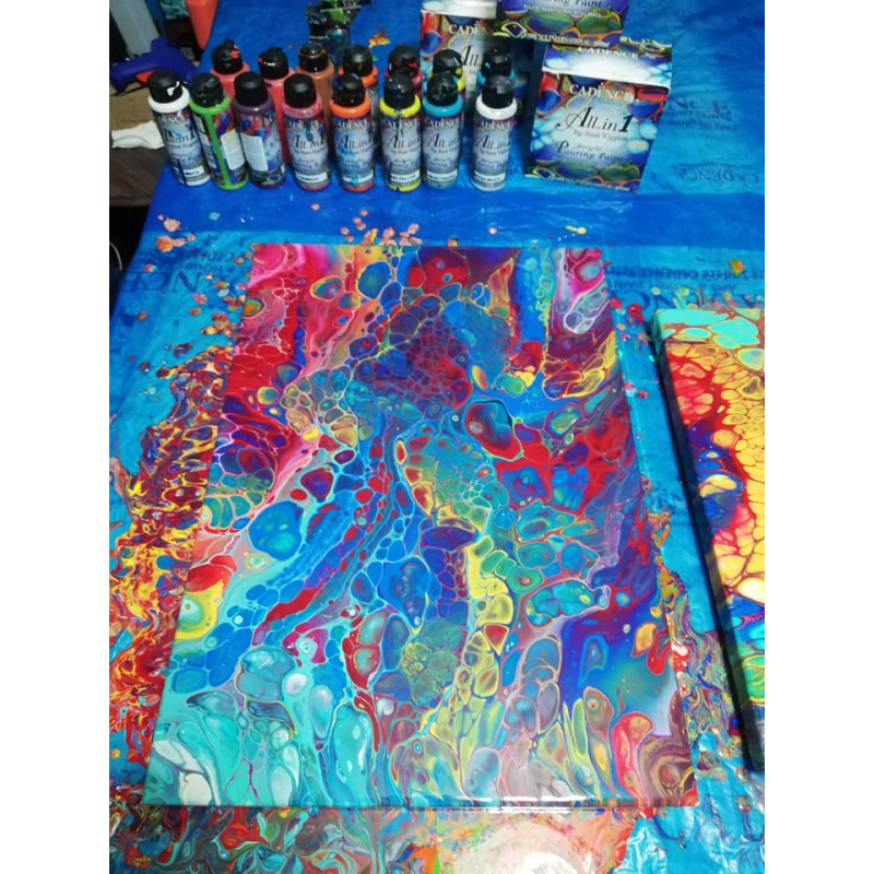 Farby do wylewania, Pouring all in one, 6szt x 120ml