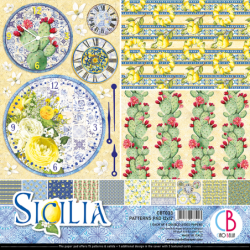 Ciao Bella zestaw papierów Sycylia rozm. 30,5 x 30,5cm 8 kartek