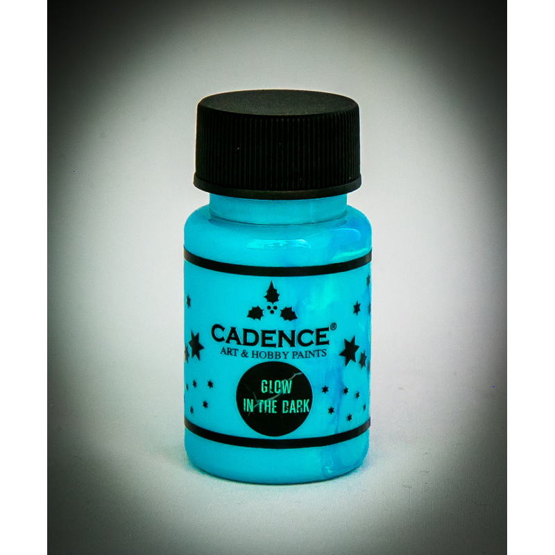 Farba fluorescencyjna Glow In the Dark 50ml, Niebieski