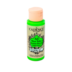 Farba matowa do tkanin Cadence 59 ml, fluorestencyjna zielona