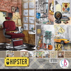 Hipster zestaw 12 kartek...