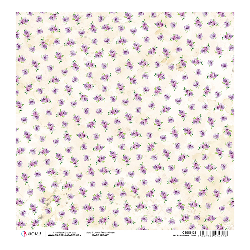 Microcosmos tags arkusz papieru rozm. 30,5x30,5cm