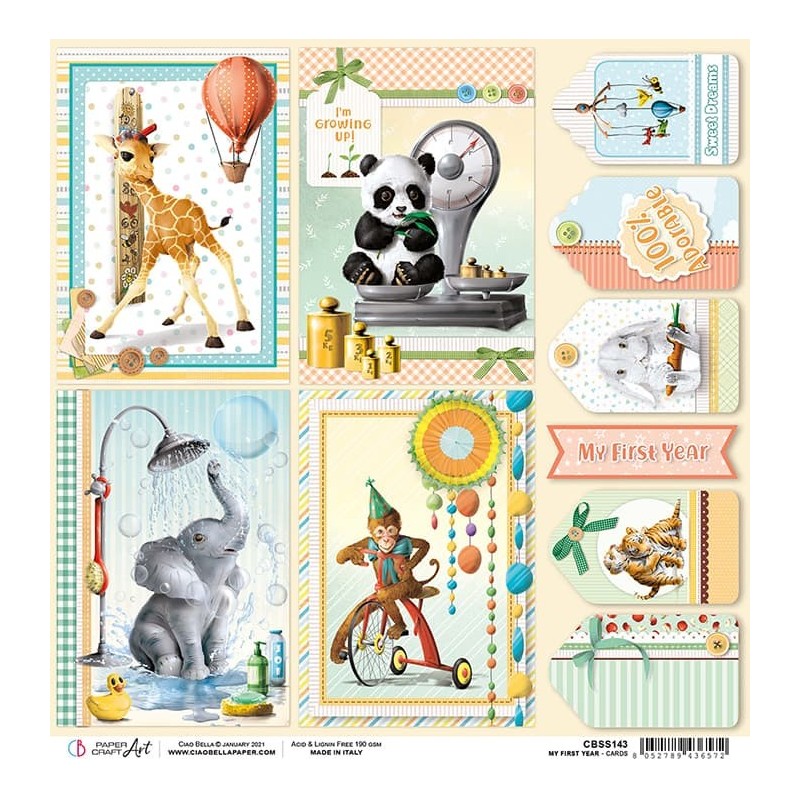 My First Year arkusz papieru 30,5 x 30,5 cm