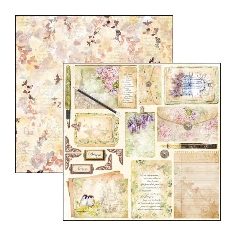 Notre Vie Paper zestaw 12 kartek rozm. 30,5 x 30,5 cm