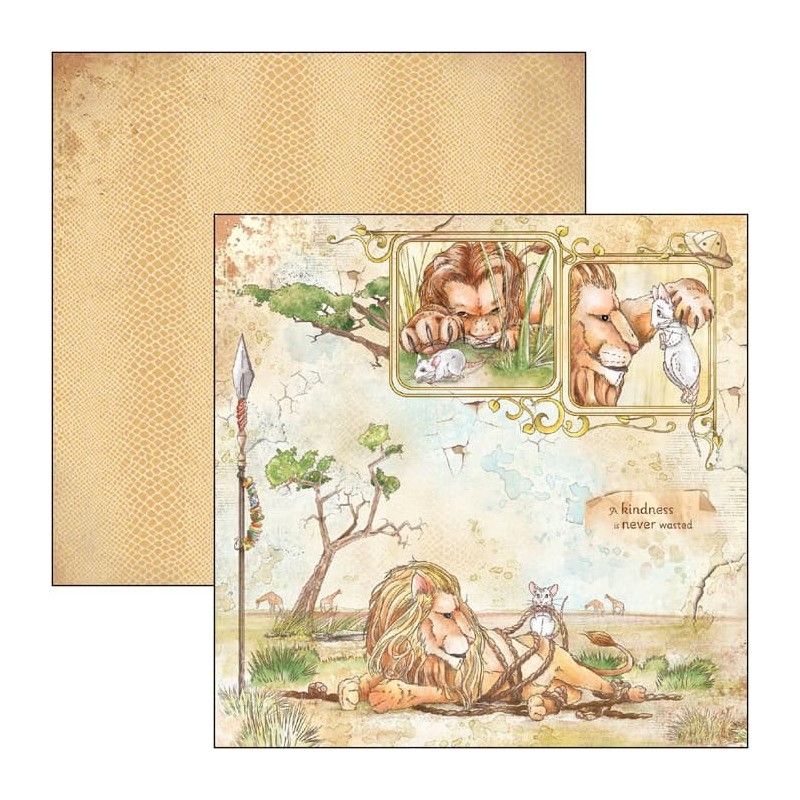 Aesop's Fables zestaw, 24 kartki, rozm. 15cm x 15cm