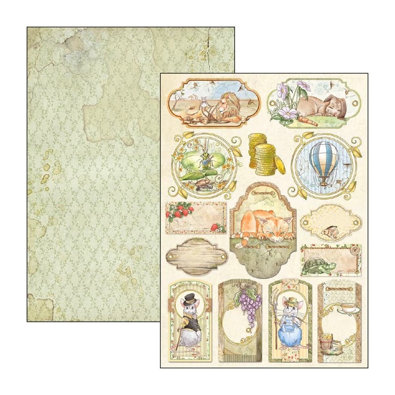 Aesop's Fables zestaw, 9 kartek, rozm. A4