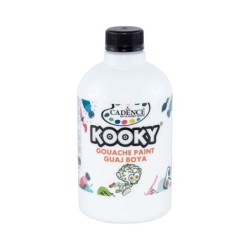 Gwasz KOOKY 500 ml – biały kolor dla Dzieci i Artystów